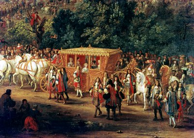 The Entry of Louis XIV and Maria Theresa into Arras, 30th July 1667 (detail) by Adam Frans van der Meulen